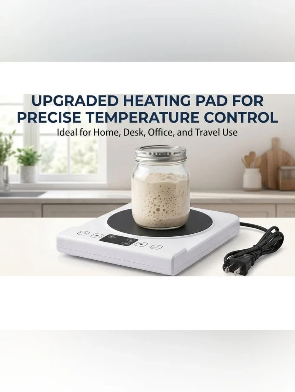 Multifunctional White Electric Heater Hot Plate with Digital Controls